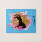 SPARKLING HORSE PUZZLE PERSONALISIERT. (Horizontal)