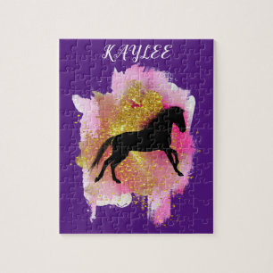 SPARKLING HORSE PUZZLE PERSONALISIERT.