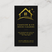 Sparkling House Cleaning Service QR-Code Visitenkarte (Vorderseite)
