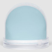 Sparkling Ice Blue Snow Globe für saisonale Dekora Schneekugeln (Rückseite)