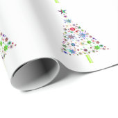 Sparkling (Imitate)Weihnachtsbaum Geschenkpapier (Rolleneckpunkt)