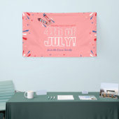 Sparkling Independence Day Holiday Postcard Banner (Messeveranstaltung)