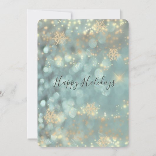 Sparkling luxuriösen Unternehmen Weihnachten Party Einladung (Rückseite)