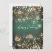 Sparkling luxuriösen Unternehmen Weihnachten Party Einladung (Rückseite)