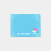 Sparkling Mermaid mit Eyeglassenname lesen Post-it Klebezettel (Vorderseite)