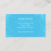 Sparkling Mermaid Reading Books Business Card Visitenkarte (Rückseite)