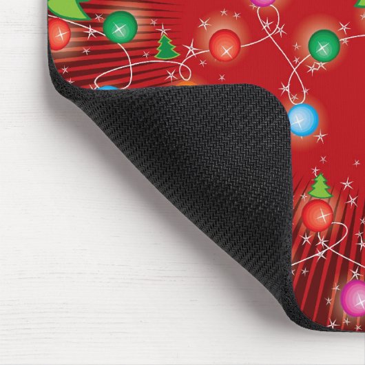 Sparkling Mini farbenfroher Spaß Weihnachtsbaum Li Mousepad (Ecke)