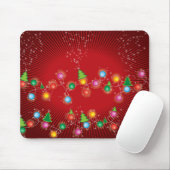 Sparkling Mini farbenfroher Spaß Weihnachtsbaum Li Mousepad (Mit Mouse)
