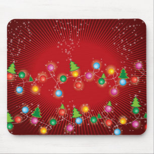 Sparkling Mini farbenfroher Spaß Weihnachtsbaum Li Mousepad