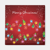 Sparkling Mini X'mas Tree Lights Geschenkmagnet Magnet (Vorne)