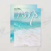 SPARKLING OCEAN WATERS UAWG Wedding RSVP Karte (Vorne/Hinten)