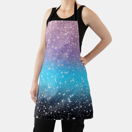 Sparkling Ombre Dusche in Blau Schürze (InSitu)