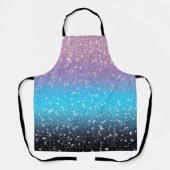 Sparkling Ombre Dusche in Blau Schürze (Vorderseite)