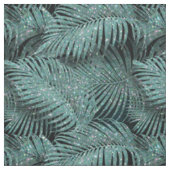 Sparkling Palm Blätter Muster Aquamarin ID831 Stoff (Muster)