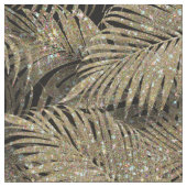 Sparkling Palm Blätter Muster Gold ID831 Stoff (Nahaufnahme)
