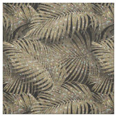 Sparkling Palm Blätter Muster Gold ID831 Stoff (Muster)