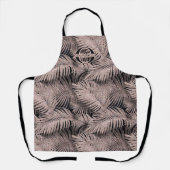 Sparkling Palm Blätter Muster Rose Gold ID831 Schürze (Vorderseite)