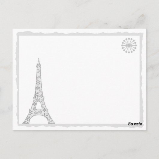 Sparkling Paris Postkarte (Rückseite)