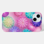 Sparkling Pastel Snowflake Case-Mate iPhone Hülle (Rückseite (Horizontal))