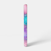 Sparkling Pastel Snowflake Samsung Galaxy Hülle (Linke Seite)