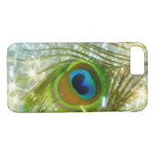 Sparkling Peacock Feather iPhone 7 Fall Case-Mate iPhone Hülle (Rückseite (Horizontal))