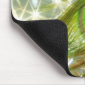 Sparkling Peacock Feather Mousepad (Ecke)