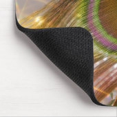 Sparkling Peacock Feather Mousepad (Ecke)