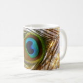 Sparkling Peacock Feather-Tasse Kaffeetasse (VorderseiteRechts)