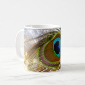 Sparkling Peacock Feather-Tasse Kaffeetasse (Vorderseite Links)