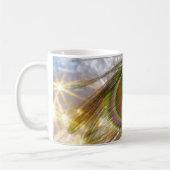 Sparkling Peacock Feather-Tasse Kaffeetasse (Links)
