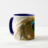 Sparkling Peacock Feather-Tasse Tasse (Vorderseite Links)