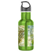 Sparkling Peacock Feather Water Flasche Edelstahlflasche (Rückseite)