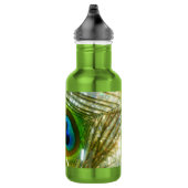 Sparkling Peacock Feather Water Flasche Edelstahlflasche (Rechts)