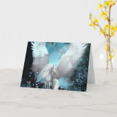 Sparkling Pegasus Karte (Gelbe Blume)