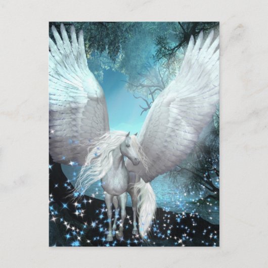 Sparkling Pegasus Postkarte (Vorderseite)
