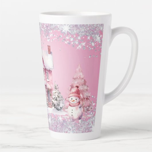 Sparkling Pink Christmas Milchtasse (Rechts)