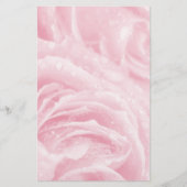 Sparkling Pink Rose Stationery Briefpapier (Vorderseite)