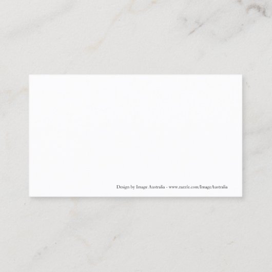 Sparkling Pool Backgorund Visitenkarte (Rückseite)