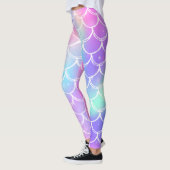 Sparkling Rainbow Mermaid Scales Leggings (Links)