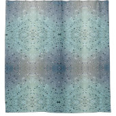 Sparkling Raindrops Boho Chic Aqua Duschvorhang (Vorderseite)