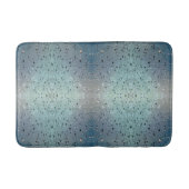 Sparkling Raindrops Boho Chic Blue Badematte (Vorderseite)