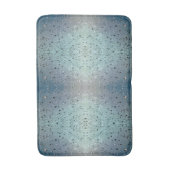 Sparkling Raindrops Boho Chic Blue Badematte (Vorderseite Vertikal)