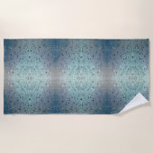 Sparkling Raindrops Boho Chic Strandtuch (Vorderseite)