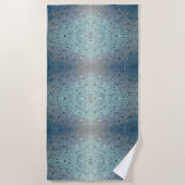 Sparkling Raindrops Boho Chic Strandtuch (Vorderseite)