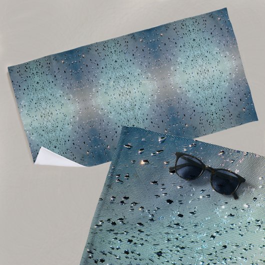 Sparkling Raindrops Boho Chic Strandtuch