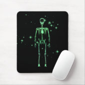 Sparkling-Ray-Skelett - grün Mousepad (Mit Mouse)