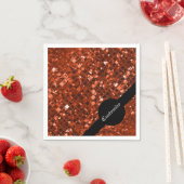 Sparkling Red Mosaic Muster Napkins Serviette (Beispiel)