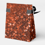 Sparkling Red Mosaic Muster Zelt Gefälligkeitsbox Geschenkschachtel (Rückseite)