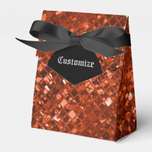 Sparkling Red Mosaic Muster Zelt Gefälligkeitsbox Geschenkschachtel