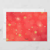 Sparkling Red Star Merry Bright Weihnachten (Rückseite)